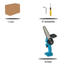 원더커터 인치 휴대용 전기 체인 톱 배터리 가지 치기 전기 톱 무선 정원 로깅 톱 목공, 베어 머신 만