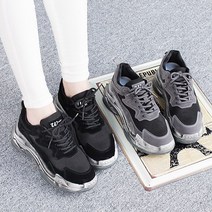 준디자인 6cm 여성 통굽 키높이 어글리 운동화 데일리 캐쥬얼 런닝화 발편한 슈즈 신발 학생 중학생 쿠션 여자 런링화 푹신한 트레이닝화 경량 홈트 헬스 스포츠화 쿠션화 캐주얼