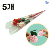달빛 카네이션 비누꽃 개별포장 총 5개, 핑크2개+레드5개