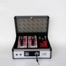 현금계수기 동전계수기 지폐계수기 돈세는기계돈트레이가 있는 현금 상자 열쇠 절약 와 안전 금속 잠금 상, 한개옵션0