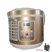 청국장발효기 5L 검은 마늘 발효기 전기 스마트 자동 Zymolysis 냄비 낫토 요구르트 메이커, 03 220V UK Plug