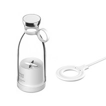 KKmoon 무선충전식 미니 믹서기 350ml, 화이트