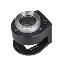 돋보기 작업용 섬유 린넨 미니 UC-CP191 직물루페 LED루페 위조지폐감별기 정밀 위폐감별기 고배율 휴대용 라이트루페 확대경 루페 직물검사 스케일자 UV 루빼 부품 루패, 1, 본상품선택