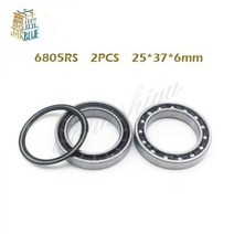 2-5pcs MR25376 6805-RD 6805N-RS 61805 6805N 25376 볼 베어링 HT2 BB51 GCR15 용 25*37*6 MM 자전거 하단 브래킷 수리, MR25376-RS_5pcs
