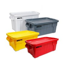 러버메이드 브루트 토트박스 캠핑박스 캠핑용품 보관용기, 53L / 회색