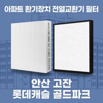 안산 고잔롯데캐슬골드파크 아파트 환기시스템 전열교환기 필터 H13등급, 25평, 카본프리세트(헤파1+카본프리2)