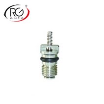 50pc M6 * 0.75 HNBR R134a 자동 A/C 배관 밸브 바늘 신차 표준 코어 구리 하이 사이드 스템