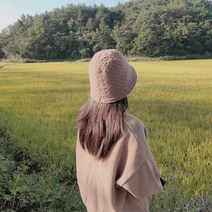 느와드코코 무챙 도톰 니트 오버핏 버킷햇 모자