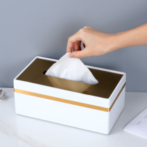 티슈 케이스 거실 심플 테이블 북유럽 모던 냅킨 호텔 대리석 감성 인테리어, 오로라 화이트