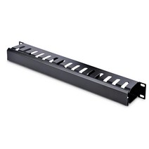 스타테크 StarTech.com 수평 1U 서버 랙 케이블 관리 핑거 덕트 커버 포함 - 48.3cm(19인치) 네트워크 와이어 레이스웨이 패널 슬롯 (CMDUCT1UX2), Finger Duct_2U – 72x88mm