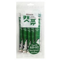 미라클 캣쮸 반려묘 영양간식 13g * 5p, 도미+치킨