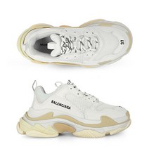발렌시아가 [발렌시아가 BALENCIAGA] 524036 W2CA1 9000 TRIPLE S 트리블 에스 볼드 콜렉터블 여성 스니커즈 화이트