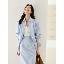 고급 수트 여성 포근 캐주얼 투피스 셔츠+스커트