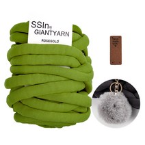 청송뜨개실 국산 고급형 씬 자이언트얀, (500g) 24.올리브그린