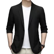 Yanrz 남성 여름 얇은 통기성 아이스 고탄성 피부옷 정장 코트 23N407