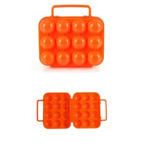 요비월드 휴대용 12구 계란케이스 오렌지 달걀포장 달걀케이스 계란보관용기