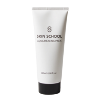 스킨스쿨 힐링팩 아쿠아 힐링팩 180ml 1개 수분 진정 팩 민감 홍조 민감성 건성 악건성 자극 붉은기 쿨링 예민한 피부 수분 팩, 스킨스쿨 아쿠아 힐링 팩 워시 오프팩 180g x 1개