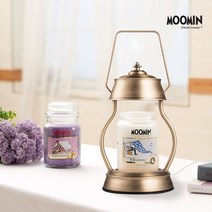 허리케인 캔들워머+무민 캔들 라지자+할로겐전구 2개 세트, L러블리로즈, 허리케인워머_로열빈티지+전구2개