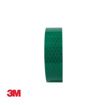 3M 프리즘형 고휘도 반사테이프 24mm x 2.5M 녹색 반사스티커 5WA0AEA7, 1개