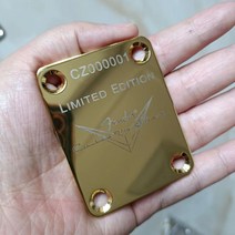 펜더 ST TL Squier 기타 용 커스텀 샵 기타 넥 플레이트, [1] 1 gold, M 13 Micro Titl F Gold