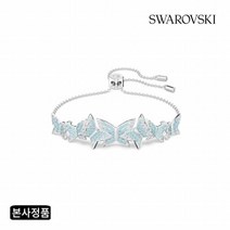 [스와로브스키] [/본사정품] Lilia 블루 로듐 팔찌M 5662184