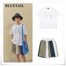 블루테일 [블루테일]반팔 티셔츠SET AXB7TS01WT/AXB7PT03MG