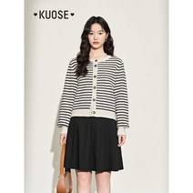 KUOSE 쿠오세가디건 AUTUMNAL DUSK 스트라이프 가디건