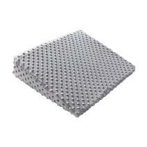 침대용 웨지 베개 사이드 슬리핑 쿠션 안티 스핏 수면 웨지, 46x37x36x9cm, 플러시 천, 회색