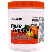 Major Fiber Therapy 섞기 쉬운 그릿 텍스처 오렌지 맛 메틸셀룰로오스 100% 용해성 섬유 조절 규칙성 파우더용 - 473.2ml16온스 207876