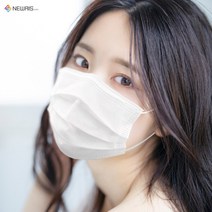 일회용 얇은 시원한 여름용 귀안아픈 숨쉬기편한 덴탈마스크, 50매, 1개, 화이트