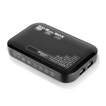 미디어 플레이어 사진 비디오 플레이어 풀 HD 1080P 미디어 플레이어 박스 지원 USB MMC RMVB MP3 AVI MKV 미니 박스 미디어 플레이어 (US 플러그)