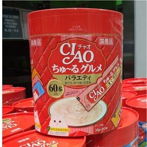 이나바 챠오츄르 대용량 버라이어티팩 60개입 120개입, [SC-138] 참치가다랑어닭(60p)