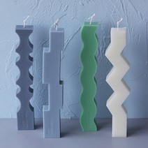 몰드몰 수제몰드 - 기하학 ( 4종 ) 라인몰드 2d 캔들몰드, D타입