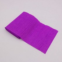 꽃다발포장지 꽃자재 예븐 꽃 포장지 부자재 250x15cm 주름진 크레이프 종이 포장 공예 DIY 스트리머 스크랩북 접기 파티 장식 재료, Violet