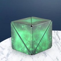 변경 가능한 마그네틱 매직 큐브 퍼즐 스트레스 방지 장난감 성인 입방체 70 가지 이상의 모양으로 변환, green 2