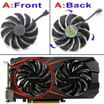 그래픽카드 팬 수리 부품 t129215su pld09210s12hh 쿨러 기가바이트 nvidia geforce gtx 960 4gd p106 100 6g radeon rx580, 협력사, t129215su-a