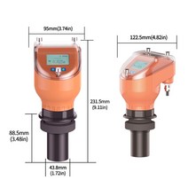 유량계 초음파유량계 디지털 전자식 휴대용 4 in1 토양 PH 센서 NPK 미터 다기능 EC 수분 온도 분석기 디스플레이, 1.05m