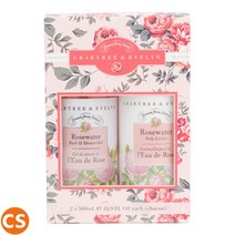 크랩트리앤에블린 로즈워터 500ml 바디로션 샤워젤 2개 선물 세트 Crabtree & Evelyn Rose Water Body Lotion Shower Gel 2pc Gift