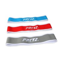 PRCTZ 에센셜 탄성 원단 저항 힙 밴드/글루트 밴드 세트 3팩 468345