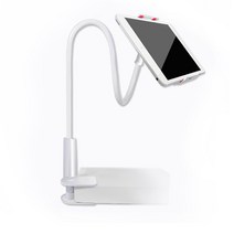 아랑 침대 스마트폰 휴대폰 태블릿 책상 침대 자바라 거치대, 슬라이드그립 프리미엄 자바라거치대-화이트