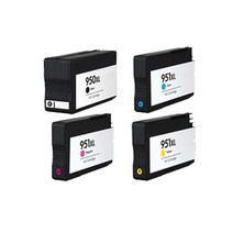 로켓잉크 HP OFFICEJET PRO 8600 8100 대용량 4색 세트 HP950XL HP951XL 휴렛팩커드 8610 컬러 에이치피 흑백 공기업전용 HP950, 4개입, 대용량 4색 호환 세트 상품 정품품질