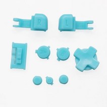 멀티 컬러 게임용 보이 어드밴스 SP GBA 버튼 세트 R L A B D 1세트, 14 Light Blue