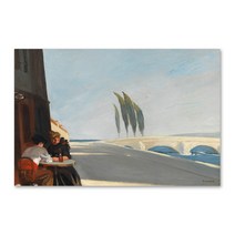 에드워드 호퍼 명화 대형 캔버스 그림 액자, 07. 더 와인숍
