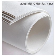 220g 전문 수채화 용지 10매(4절) 미술용지 _ 2023999EA