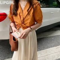 립걸앤디 꼬임 블라우스