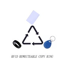 RFID NFC 스마트 칩 방수 링 125Khz T5577 복사기 재기록 가능 태그 키 1K S50 복제 토큰 배지, 08 CUID Ring-60MM, 1개