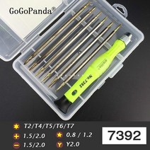 정밀 드라이버 세트 13 in 1 자기 스크루 유지 보수 전화 시계 시계 수리 7392 용 특수 0.8 스타 도구 키트