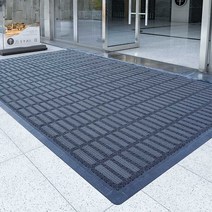 출입문 발매트 매장용 회사 사무실 브러시 도어 매트, 라이트 그레이 55x95cm