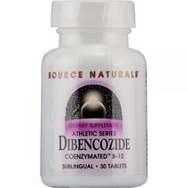 Source Naturals Athletic Series Dibencozide Coenzymated B12 30 설하 정제