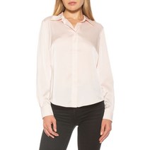 ALEXIA ADMOR 알렉시아 애드모어 Cassidy Collared Classic Button Down Silky Shirt - IVORY108508